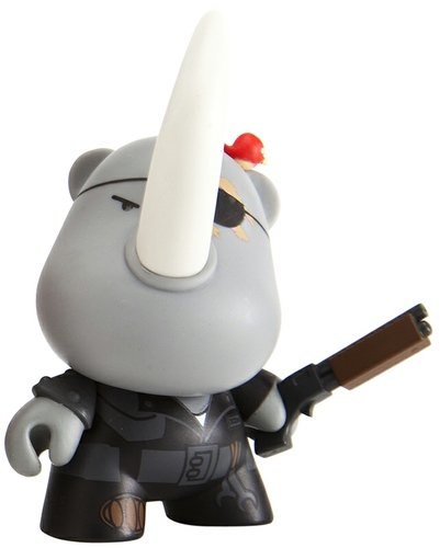 Xam Dam Hicks figure by Huck Gee, produced by Kidrobot. Front view.