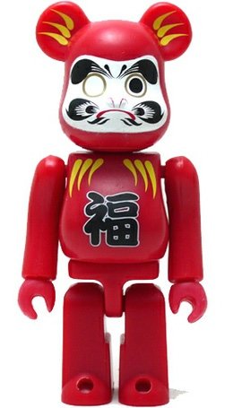 Daruma - Secret Be@rbrick Series 2 figure, produced by Medicom Toy. Front view.