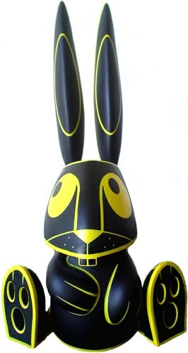 Mr. Bunny - Lava figure by Joe Ledbetter, produced by Wheatywheat. Front view.