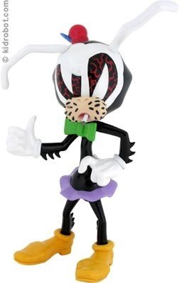 Coochie Cooty figure by Robert Williams, produced by Burnco Industries. Front view.