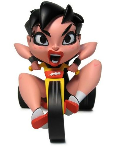 Big Rollin Rascal figure by Scott Tolleson, produced by Stolle Art. Front view.
