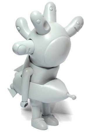 Patient No6 with Rocket figure by Patient No.6. Front view.