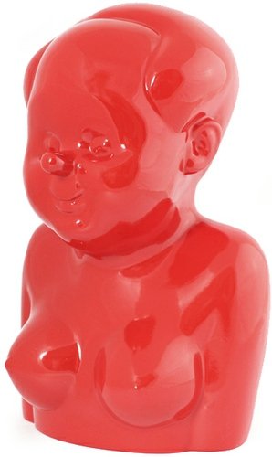 Miss Mao figure by Gao Brothers, produced by Flab Slab X Mighty Jaxx. Front view.