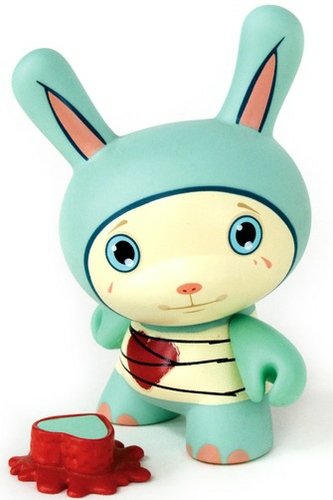 Lonely Heart Ion figure by Tara Mcpherson, produced by Kidrobot. Front view.