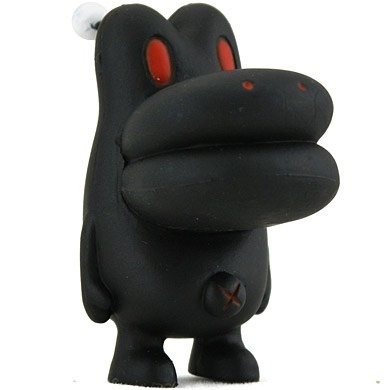 Kurokiiro figure by Devilrobots, produced by Kidrobot. Front view.