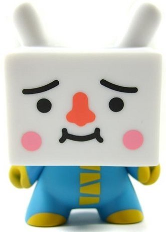 Tofu Dunny Devilrobots Blue  figure by Devilrobots, produced by Kidrobot. Front view.