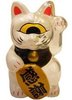 Mini Fortune Cat - White/Clear Split