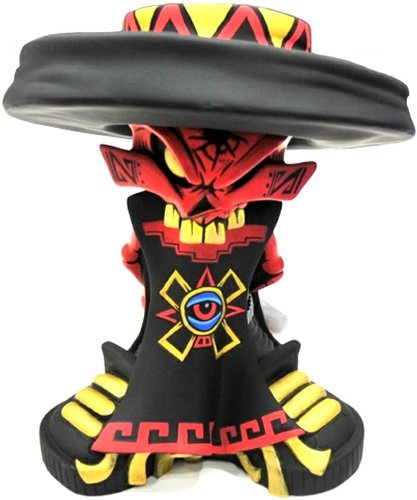 El Bandito Muerto - Colour Ver. SDCC 11 figure by Jesse Hernandez, produced by Kidrobot. Front view.