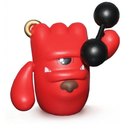 Bully Devil (Chase)  figure by Shawn Smith (Shawnimals), produced by Kidrobot. Front view.