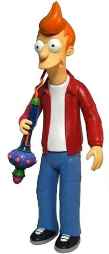 Fry figure by Matt Groening, produced by Toynami. Front view.