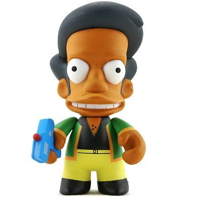 Apu figure by Matt Groening, produced by Kidrobot. Front view.