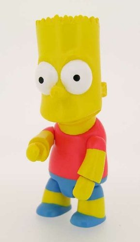 Bart Qee figure by Matt Groening, produced by Toy2R. Front view.