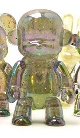 Metallic Monqee Qee - Clear Glitter  figure, produced by Toy2R. Front view.