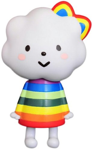 Miss Rainbow & Chicky figure by Lammy, produced by Fluffy House. Front view.