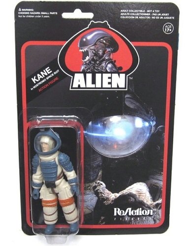 ReAction Alien - Kane figure by Super7, produced by Funko. Packaging.