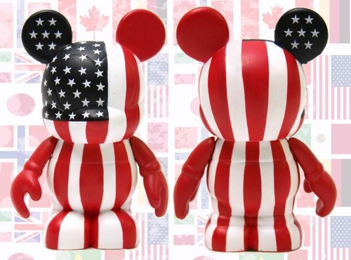 usa flag figure, produced by Disney. Front view.