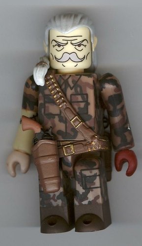 Revolver Ocelot figure, produced by Medicom Toy. Front view.