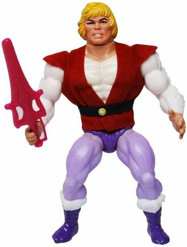 Prince Adam figure by Roger Sweet, produced by Mattel. Front view.