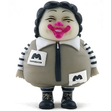 MC Supersized figure by Ron English. Front view.