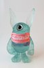 Clear Turquoise Meatster Bunny 