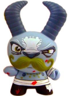 Bay Fog Brawler  figure by Scribe, produced by Kidrobot. Front view.