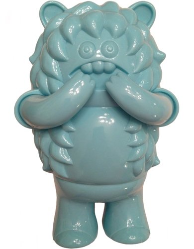 Burgerbuns - Powder Blue (1st Release) SDCC 10 figure by Le Merde, produced by Super7. Front view.