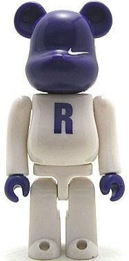 Nike AF1 Be@rbrick 100% - R figure by Nike, produced by Medicom Toy. Front view.