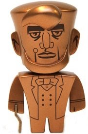 Abe Lincoln - LE Copper Variant figure by Casey Jones, produced by Disney. Front view.