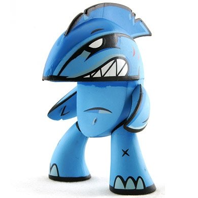 Thrash figure by Joe Ledbetter, produced by Kidrobot. Front view.