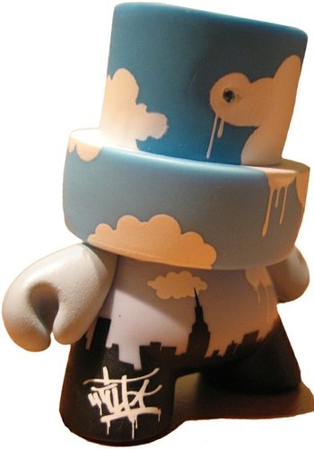 City of Clouds figure by Tilt, produced by Kidrobot. Front view.