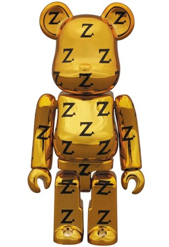 Zikzin Be@rbrick 100% figure, produced by Medicom Toy. Front view.