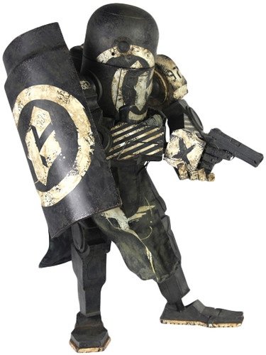 Gravedigger Caesar - Bambaland Exclusive figure by Ashley Wood, produced by Threea. Front view.