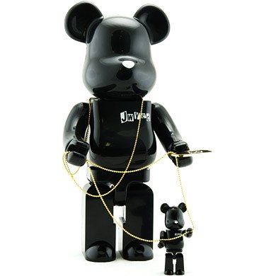 Jwyed Be@rbrick 100% & 400% Set figure, produced by Medicom Toy. Front view.