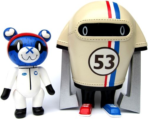 Herbie & the Love Mechanic figure by Gary Ham. Front view.