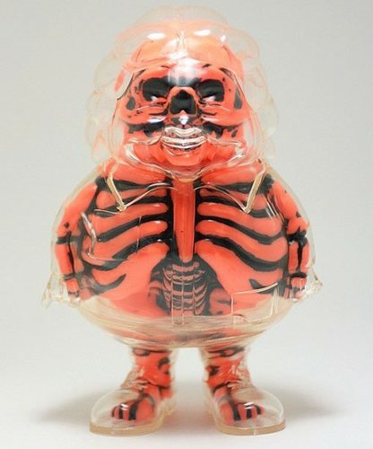 X-Ray MC Supersized - Halloween Orange figure by Ron English, produced by Secret Base. Front view.