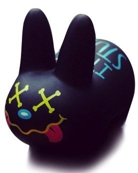 Labbit - Stupidity figure by Kronk, produced by Kidrobot. Front view.
