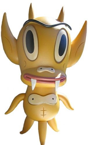 Hot Cha Cha Cha figure by Gary Baseman, produced by Critterbox. Front view.