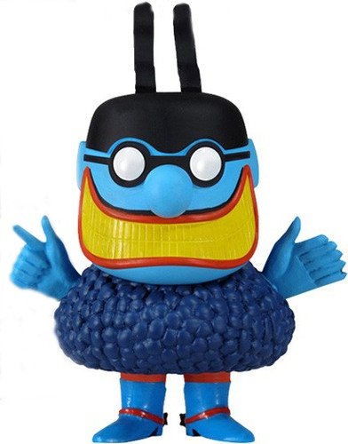Blue Meanie  figure, produced by Funko. Front view.