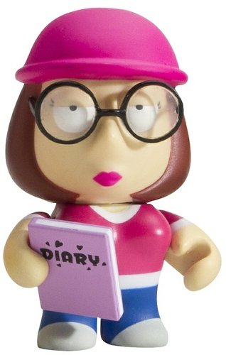 Meg figure, produced by Kidrobot. Front view.