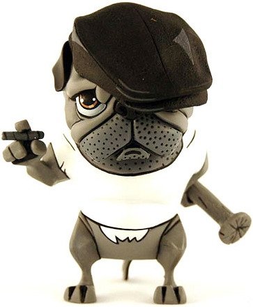 Pugzee - Street Wise figure by Dave Cortes, produced by Inu Art. Front view.