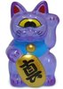 Mini Fortune Cat - Clear Purple