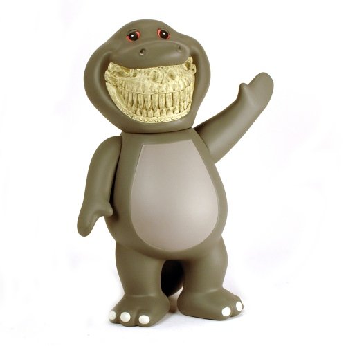 Barney Grin (Stoner) figure by Ron English, produced by Made By Monsters. Front view.