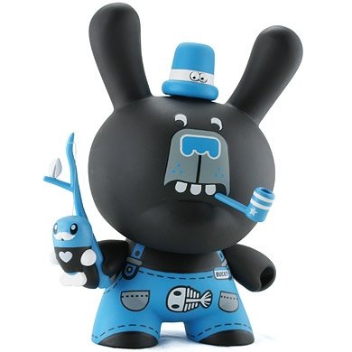 Uncle Bucky figure by Tado, produced by Kidrobot. Front view.