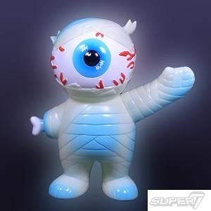Mishka Boy - New Years Eve 2014 figure by Brian Flynn X Mishka, produced by Super7. Front view.