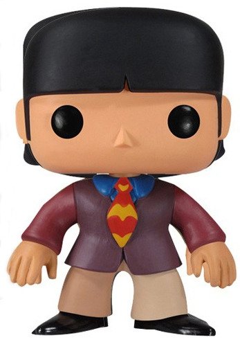 Paul McCartney  figure, produced by Funko. Front view.