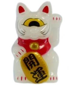 Fortune Cat Baby (フォーチュンキャットベビー) - Milky White figure by Mori Katsura, produced by Realxhead. Front view.