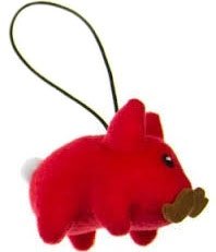 Red Happy Labbit Mini Plush figure by Frank Kozik, produced by Kidrobot. Front view.