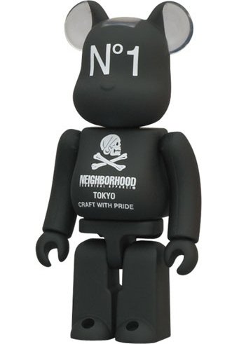 Neighborhood - Artist Be@rbrick Series 24 figure by Neighborhood, produced by Medicom Toy. Front view.