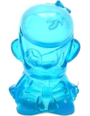 Samurai - Clear Blue figure by Kaijin, produced by Wonderwall. Front view.