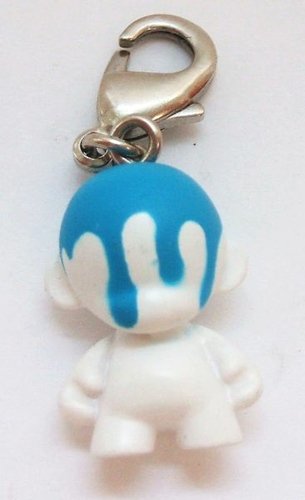 Mini Munny Keychain figure by Tristan Eaton, produced by Kidrobot. Front view.